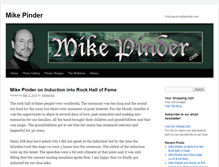 Tablet Screenshot of mikepinder.com